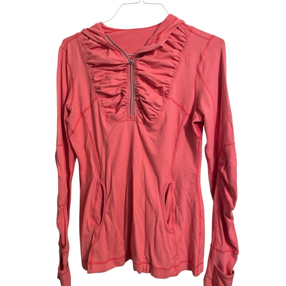 Lululemon Athletica Ruched Long Sleeve Hoodie